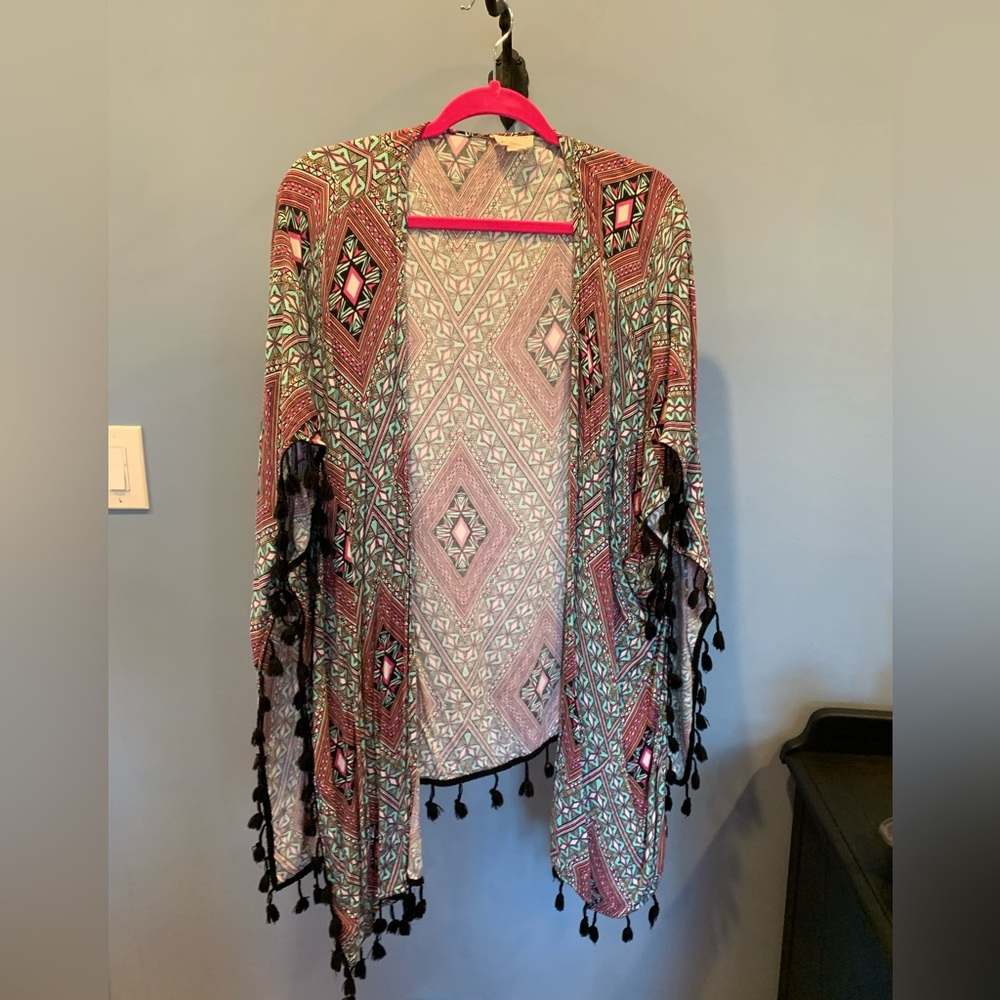 LA Hearts fun duster kimono